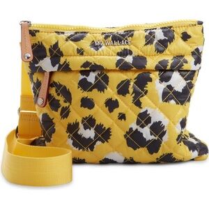 NWT MZ Wallace Metro Yellow and Black Quilted Crossbody Bag